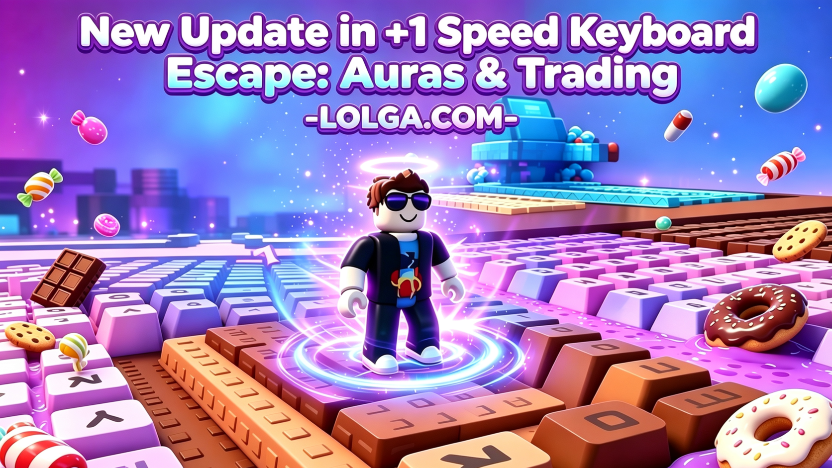 New Update in +1 Speed Keyboard Escape(August,2026): Auras & Trading